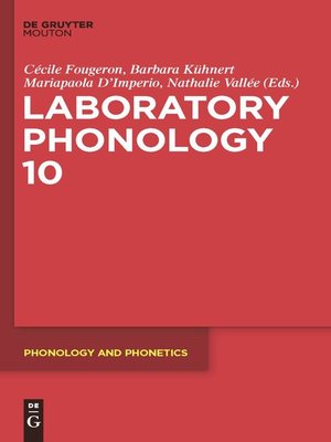 cover image of Laboratory Phonology 10
